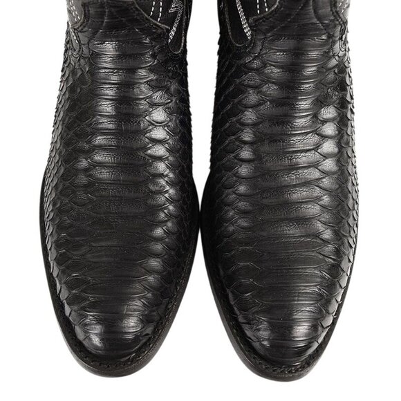 Cody James Black Exotic Python Round Toe Western Cowboy Boots 10D - Picture 2 of 4